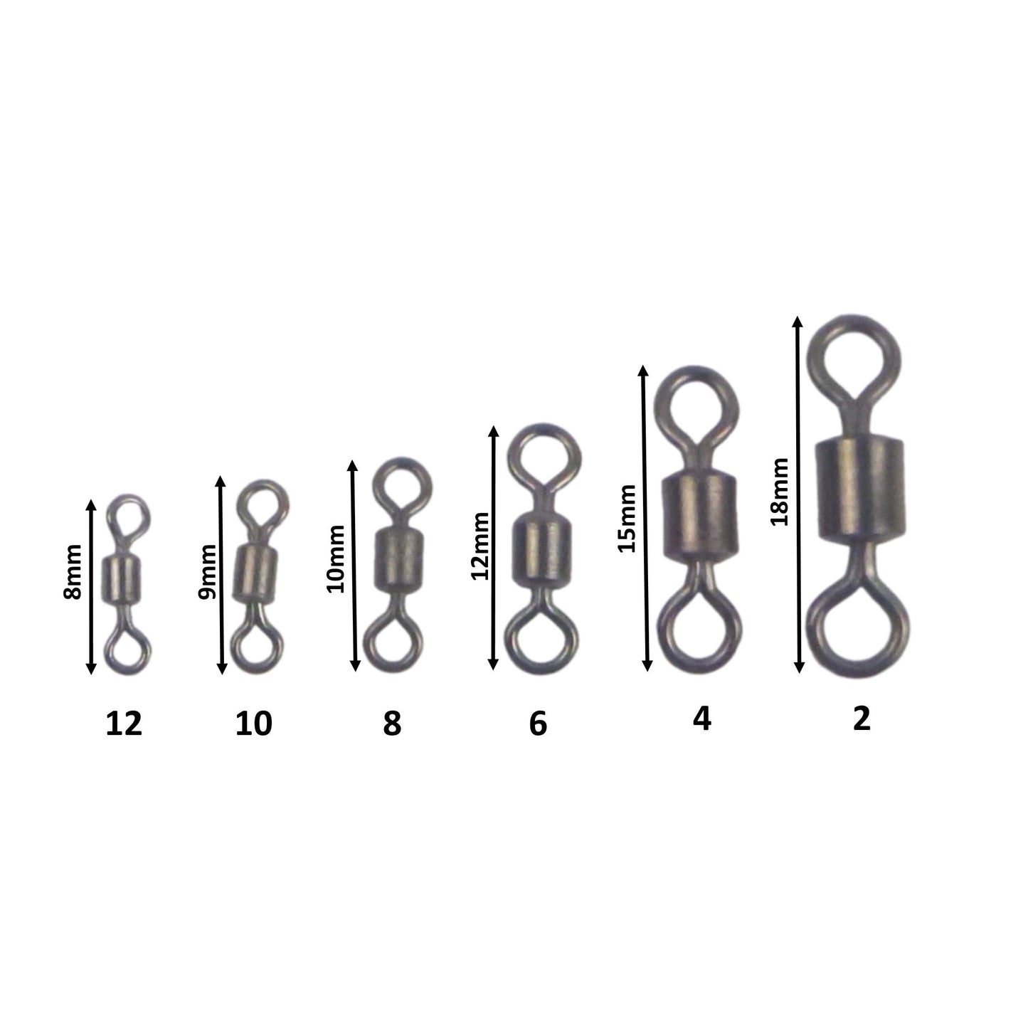 Swimerz Rolling Swivels, Size 6, 20 pack