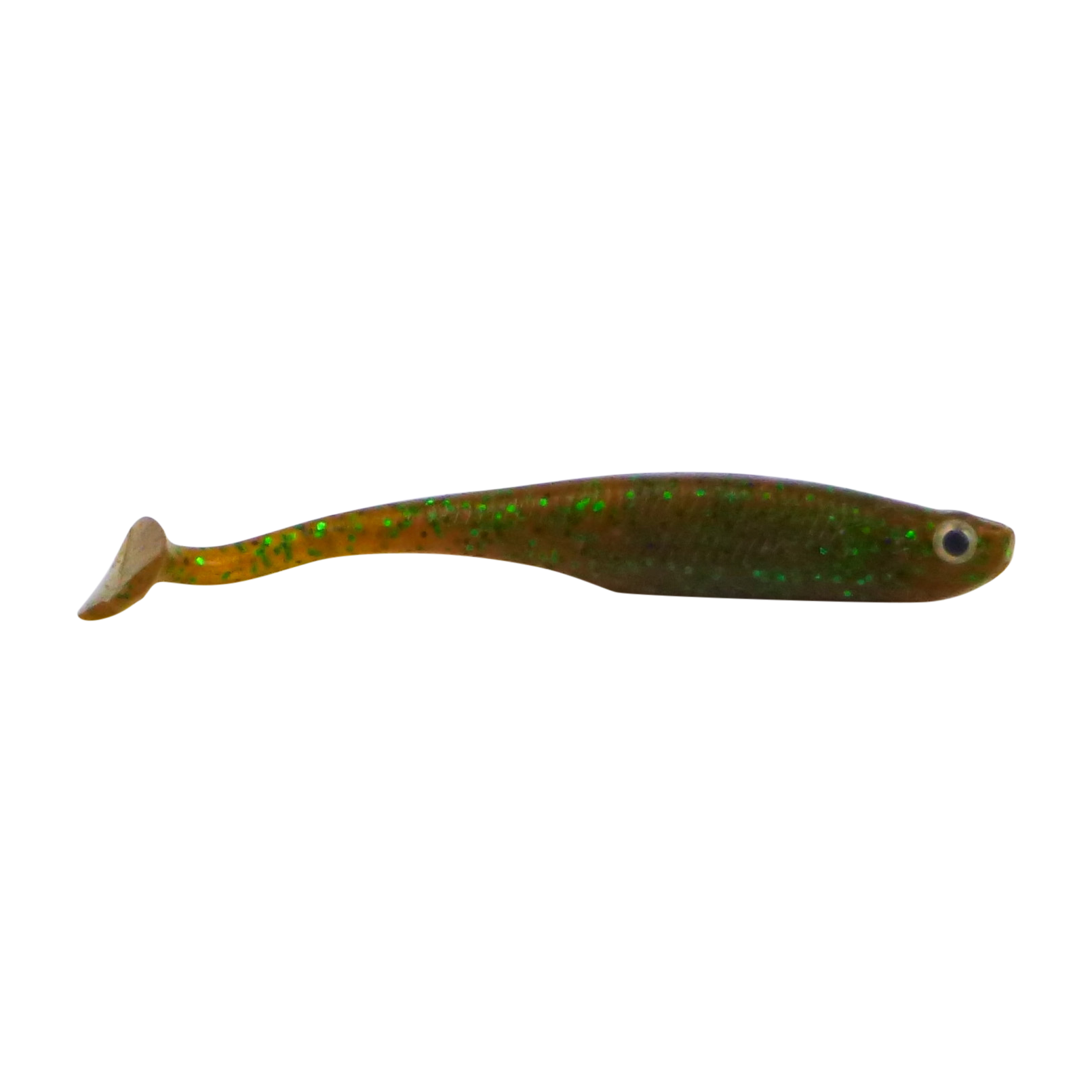 Swimerz Soft Shad 100mm Paddle Tail lure, Green Pumpkin, 6 pack