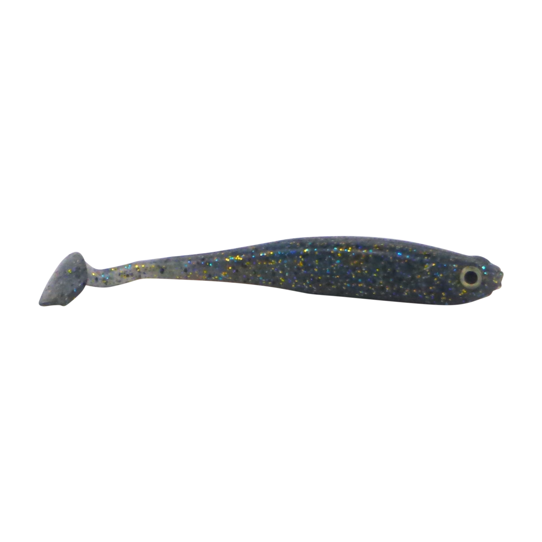 Swimerz Soft Shad 100mm Paddle Tail lure, Blue Gold Fleck, 6 pack